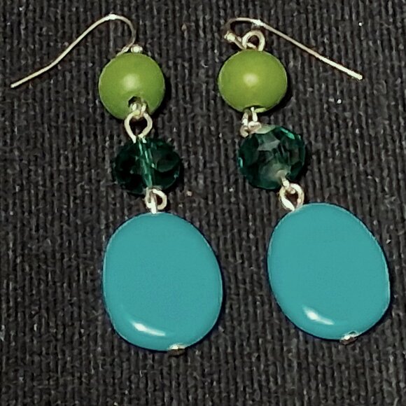 Dangle and Drop Earrings 5 Pairs including Filigree, Abstract, Meenakari, Beaded - Picture 7 of 8